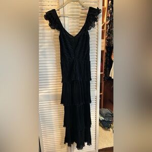 Saylor Black Quintana Tiered Dress